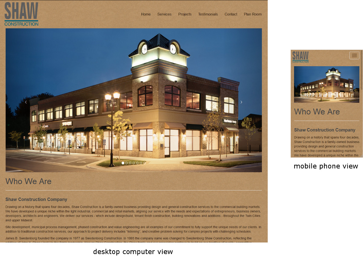 responsive website example